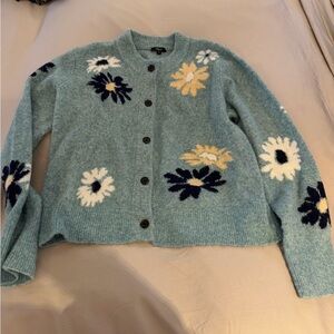 Rails Floral Crewneck Cardigan Sweater. Worn once.